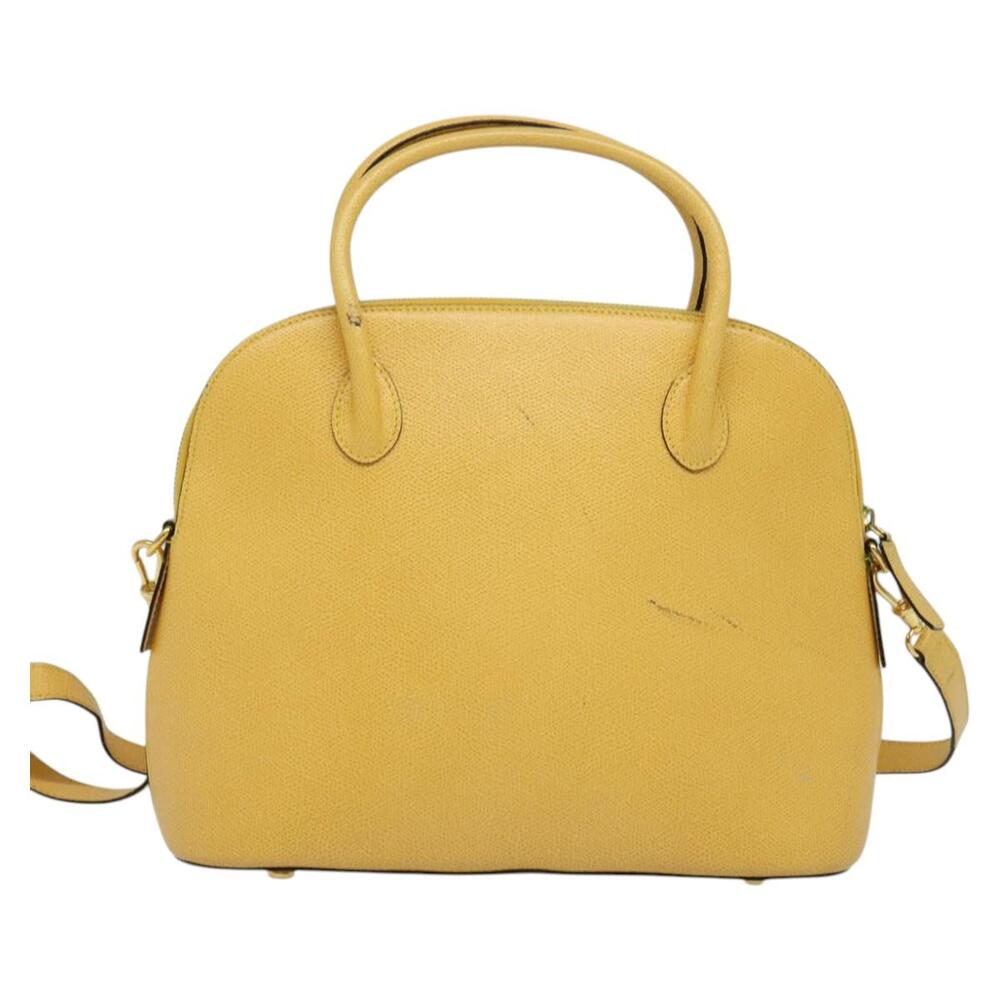 CELINE Hand Bag Leather Yellow Gold - Picture 3 of 12